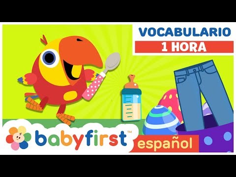 ¡Larry te enseña palabras! | Vocabulario para bebés y preescolares | BabyFirst en Español