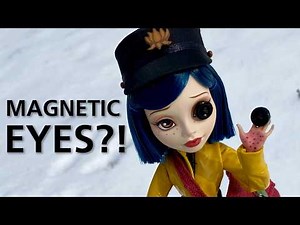 I made a CORALINE x Monster High doll with MAGNETIC EYES!