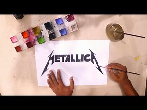 How to draw the Metallica logo