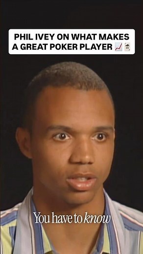 Traits of a Great Poker Player According to Phil Ivey ♠️ #poker #casino #pokerhands