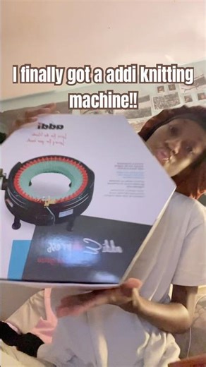 Back when I got my addi machine 🌟I love it #addiknittingmachine #knittingmachine #review #crochet
