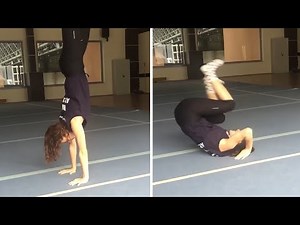 Epic handstand fail set to perfect sound byte #Shorts