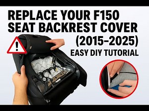 Replace Your F150 Seat Backrest Cover 2015 - 2025 Easy DIY Tutorial!