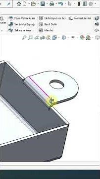 SOLİDWORKS SHEET METAL KÖŞE KIR BUDA, BASİT DELİK, KÖŞE KABARTMA KOMUTLARI #solidworkssacmetal