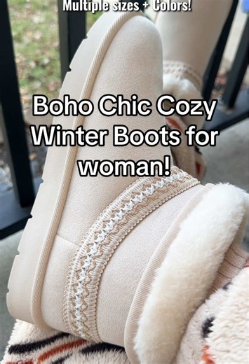 These Boho Stylish winter boots are literal perfection and you BEST BELIEVE I wear these out every single day! Definitely a all year round Must have shoe! @Mysoft Direct #bootsforwomen #bohemian #wintershoes #winterboots #bohochic