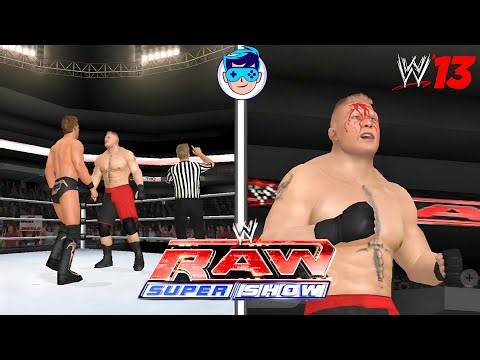 WWE 13 WII FALLS COUNT ANYWHERE MATCH CHRIS JERICHO VS BROCK LESNAR MONDAY NIGHT RAW WILLSONHELLYT