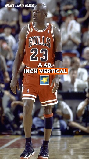 Is Michael Jordan's legendary 48-inch vertical just a tall tale?🏀 Recent studies show MJ's max jump was closer to 45 inches. With no official NBA measurements, is it possible we're living in a marketing fantasy?🤔 #MJ #VerticalLeap #MythBusting #AirJordan #BasketballLegends | Basketball Buzz