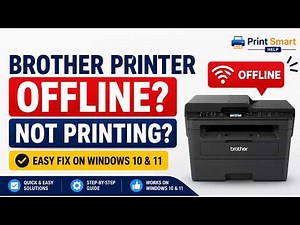 Brother Printer Offline Fix on Windows 10 & 11 | Brother Printer Not Printing Solution