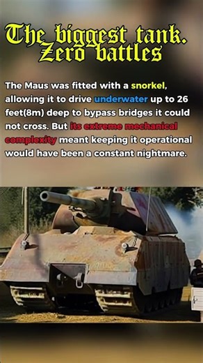 This German Tank Could Drive Underwater #ww2 #tanks