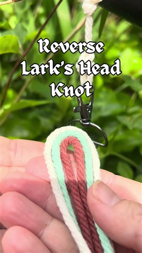 Lark’s head Knot and Reverse Lark’s Head tutorials #create #macrame #diy #crafting #knot