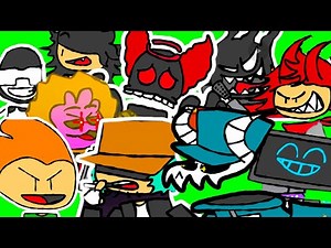 ALL FNF BOSSES COVERED IN ONE VIDEO! - Friday Night Funkin' FNF Characters featuring Wocky FNF An...