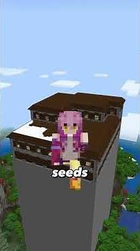 REALLY TALL MANSION in the middle of FOREST minecraft seed