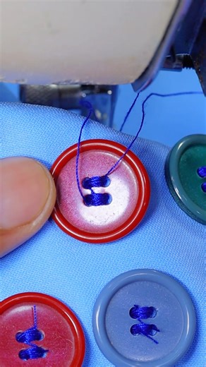 Seniman Kain on Instagram: "Sewing Buttons Clean and Fast Using Semi-Portable Machine. See how to sew buttons clean and fast using a semi-portable sewing machine. Efficient method for clothing repairs. #fastsewing #buttonrepair #sewingmachine"