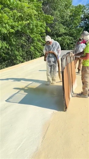 Commercial Roof Installed in Willoughby, Ohio #ohio #spraying #commercialroofing
