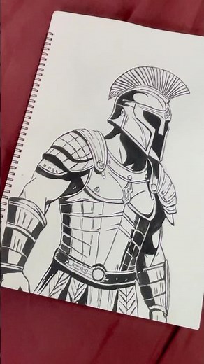 The Gladiator stunning drawing and painting tutorials #drawing #painting #artwork