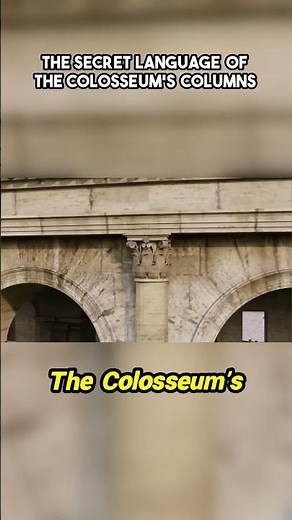 The Colosseum's stacked design tells a 2,000-year-old story! See the secret architectural languag...