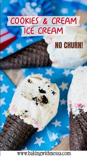 🇺🇸Cookies & Cream Ice Cream | in Oreo Waffle Cones🍦 🇫🇷Crème Glacée Oreo ; façon Cornetto🖤