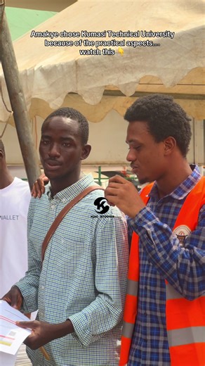 Amakye chose Kumasi Technical University because of the practical aspects…. watch this 👇@Kumasi Technical University @KsTU_Trendz🇬🇭 #FreshersRegistration #UniversityLife #Level100 #CampusVibes