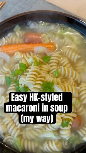 The easiest macaroni soup - ever! Make it up. ❤️