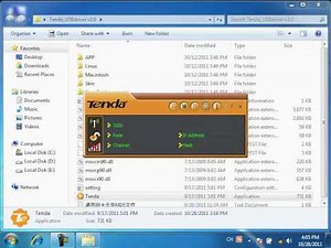 Install the driver with Tenda utility