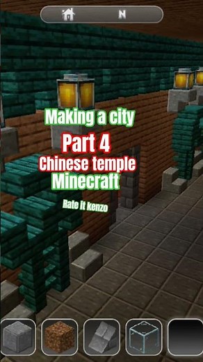 making Chinese temple in Minecraft making a city part 4 rate it kenzo