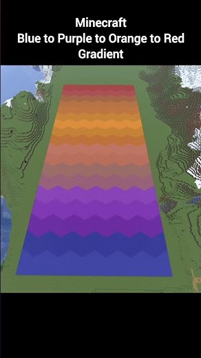 Minecraft Blue to Purple to Orange to Red Gradient