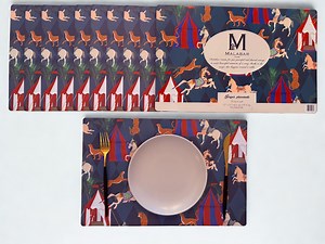 Set de table en papier jetable Malabar Home, bloc de 25 feuilles 17 x 11 po Circus Royale - Etsy France