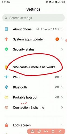 Data transfer to Another Sim