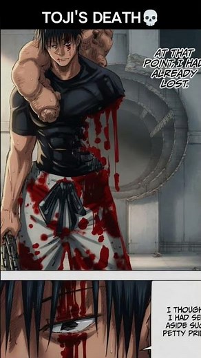 Toji's DEATH💀#anime #jujutsukaisen #toji