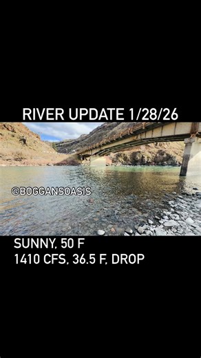 Update: NO ICE! #boggansoasis #granderonde #river #riverupdate #godscountry restaurant cabins resort allinclusive fishingguide fishing flyfishing speyfishing centerpinfishing hunting rafting hiking birdwatching steelhead rainbowtrout bass bighornsheep elk deer getaway cabinlife riverlife riverhippie pnw offgrid 👀Check out our favorites—> @sportco_outdoors @hellscanyonfishing @wautomawines @hellscanyonmarine @gamakatsu.usa @characterlures @robolize @simmsfishing @western_fishing_operations @nwri