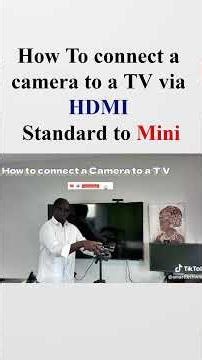 How to connect your camera to a TV HDMI port in just minutes 🛒 The HDMI Cable I Use