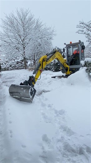 Schneeräumen- Minibagger Wacker Neuson EZ 38 VDS_ 76 /#excavator