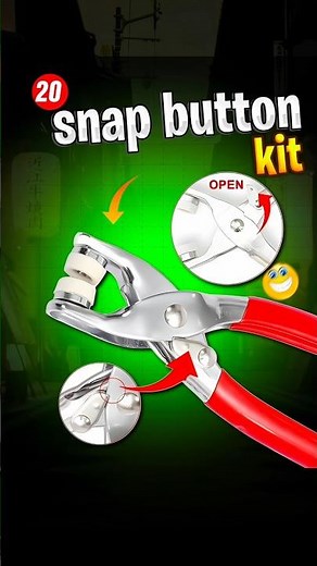 snap button kit 100 sets 9.5mm metal fasteners