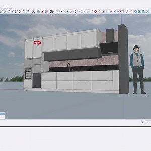 1K views | Modern Kitchen Makeover (Virtual Edition!): SketchUp Design Part 1 | Nice Tower Pro | Facebook