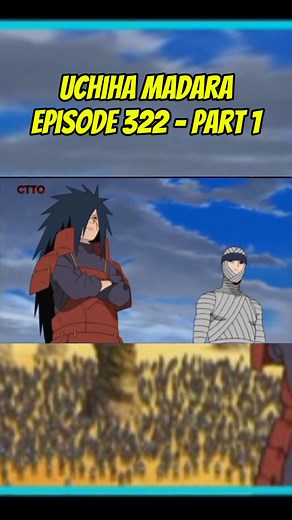 Uchiha Madara’s appearance in Naruto Shippuden Episode 322, titled “Madara Uchiha,” marks a pivotal moment in the series. It is part of the Fourth Great Ninja War arc, where Madara is revived and fully reveals his power.In this episode, Madara demonstrates his immense strength, easily overpowering the Allied Shinobi Forces. His display of Sharingan and Rinnegan abilities showcases his dominance. The episode is a buildup to his full resurrection and sets the stage for the chaotic events that foll