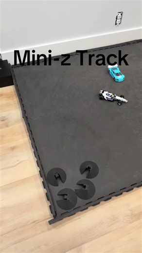 Building a diy mini-z track for me to have fun when I can’t go to the local track #rccar #viral #fyp #fomula1 #miniz