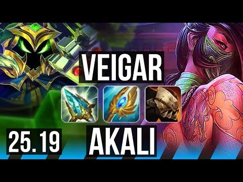 VEIGAR vs AKALI (MID) | Legendary, 17/3/11 | EUW Master | 25.19