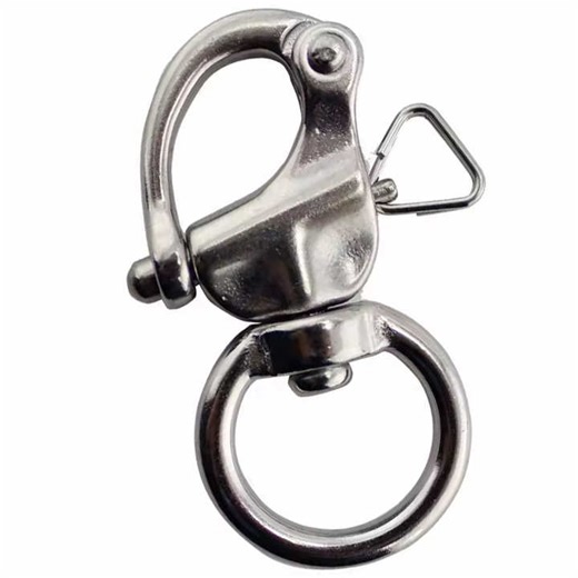 Marine Quick Release Round Eye Shackle Sailboat Spinnaker Halyard &Diving 2.55