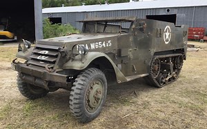 1945 White M2 Half Track Armored Military Vehicle | Transportation