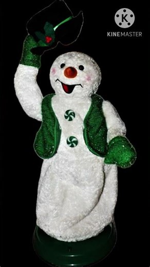 Gemmy 2005 Spinning Snowflake Snowman (Green) Program Data Glitch #gemmy #glitches #shorts