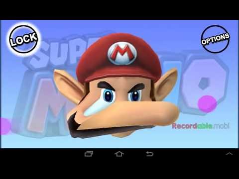 Super mario face stretching app
