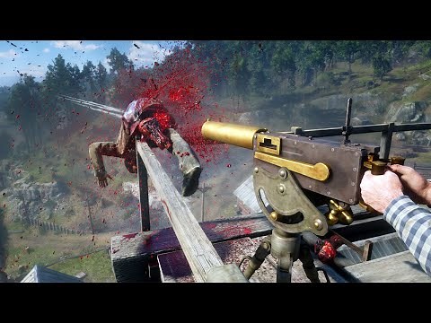 Red Dead Redemption 2 PC 60FPS - Funny & Brutal Moments Vol. 84 (Euphoria Ragdolls)