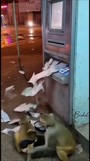 12 reactions | Monkeys Loot ATM in Modhupur The party will be held at Dhaka 5 Star | Funny AI Animation #funnymonkey #shorts #atheists | Pothik Sorup | Facebook