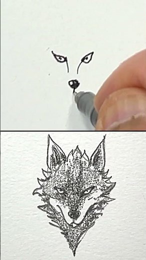 Two Wolves #wolf #howtodraw #arttutorial