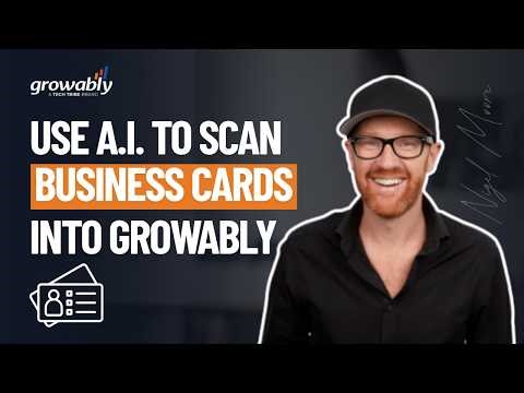 Stop typing in business card details by hand (Growably does it for you)