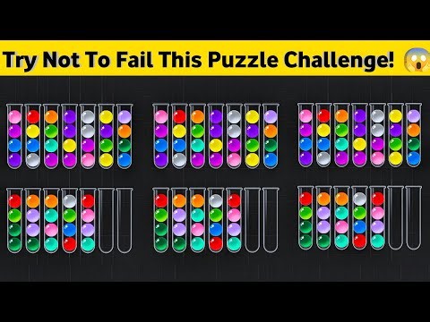 Satisfying Color Sorting Game With Insane Difficulty | Try Not To Fail This Puzzle Challenge! 