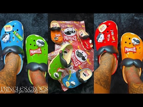 PRINGLES x CROCS UNBOXING REVIEW & TRY ON | FT. MIX MATCH CLASSIC CLOGS & JIBBITZ | LIMITED EDITION