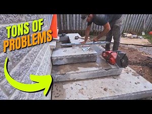Building a Pyramid Step Staircase on a Concrete Pad