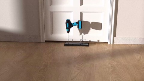 Door Security Bar, French Security Door Brace, Security Door Barricade, Withstands 3000 Lbs, Prevents Entry Burglaries Home Invasions