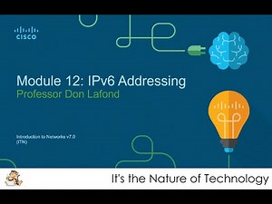 NetAcad ITN Module 12 - IPv6 Addressing PowerPoint Presentation